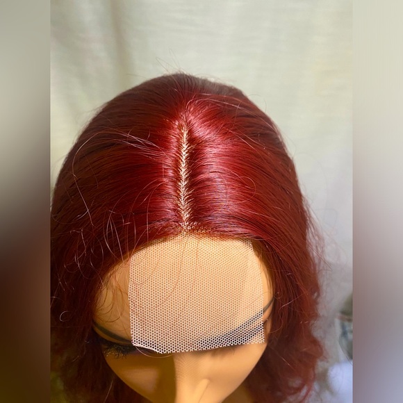 HAIR-26 inch long WINE colored wig - Picture 4 of 5